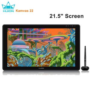 Tabletas Huion Kamvas 22 Pense de bolígrafo gráfico Monitor Pantalla de lápiz de 21.5 pulgadas Pantalla Antiglare 120%SGB Windows Mac y Android Device