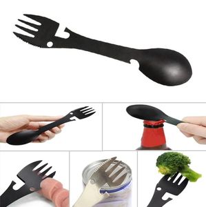 Tableware spoon forks multi tool can opener flatware Portable bottle cutlery multitool camp utensil Spork stainless steel Picnic