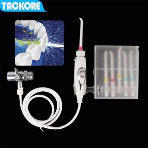 Tackore Robinet Oral Irrigator Eau Dentaire Flosser Brosse À Dents Irrigation SPA Dents Nettoyage Interrupteur Jet Famille Fil D'eau 220720