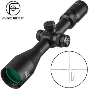 FIRE WOLF 4.5-27X50 lunette de visée tactique optique pour fusil avec optique entièrement multi-vert pour la chasse au tir à l'arc