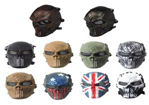 Tactique Airsoft Cosplay crâne masque équipement de tir en plein air sport équipement de Protection complet NO031018046840