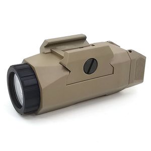 Luz táctica APL para pistola, linterna blanca LED compacta para montaje en riel Picatinny de 20mm, compatible con AR 15 AK 47 74 Glock-Gold