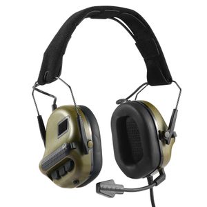 Tactical Earphone Airsoft Headset Foldable Earmuff Microphone Military Headphone Shooting Hunting Ear Protection Earphones 231113