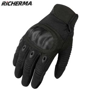 Gants tactiques Gants de moto d'été hommes jointures dures écran tactile gant de doigt complet tactique militaire saleté vélo cyclisme gants de protection zln231111