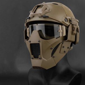 Tactical Helmets Tactical helmet explosion-proof mask goggles CS instructor expand protection equipment for military fans riot gearHKD230628