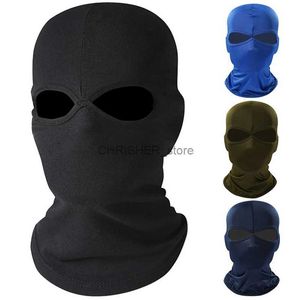Tactical Hood Full Face Cover Hat Balaclava Hat Special Forces Tactical CS Sun protection Winter Ski Cycling Hat Outdoor Sports Warm Face MaskL2402