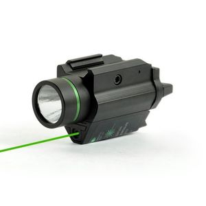 Lampe d'arme tactique M6 intégrée avec visée Laser verte, lumière blanche pour pistolet, fusil, lampe de poche, Rail Picatinny