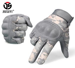 Tactique militaire armée gants ACU Camouflage écran tactile Paintball Combat combat dur Knuckle vélo doigt complet gants hommes LJ2013283326