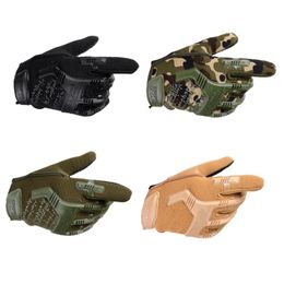 Gants militaires tactiques Paintball Airsoft Shot soldat Combat Police anti-dérapant vélo doigt complet gants hommes vêtements gants