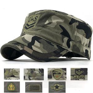 Tactique armée américaine Marines marine Camouflage casquette de Baseball hommes camionneur casquettes plates Camo Bones Snapback Gorras chapeaux militaires