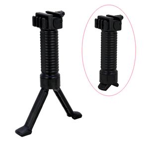 Empuñadura delantera vertical táctica con bípode retráctil Rifle de caza Foregrip Bipod Ajuste ergonómico Riel Picatinny de 20 mm