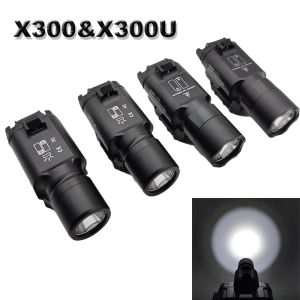 Luz táctica X300 Ultra para pistola, luz X300U, linterna para Rifle, Airsoft, linterna Glo ck 1911, luz blanca LED