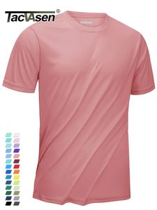 TACVASEN UPF 50 Camisetas de rendimiento de verano para hombre Camisetas con protección solar Gimnasio Deportes Atléticos Correr Nadar Camisetas casuales Tops 240301