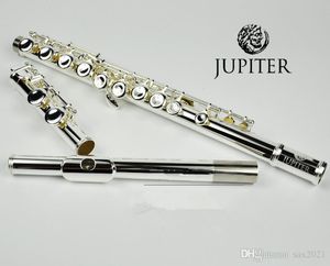 Taiwán JUPITER JFL-511ES 16 agujeros cerrado C llave plata flauta cuproníquel flauta transversal instrumentos musicales estuche
