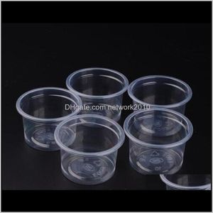 Conteneurs à emporter Fournitures de cuisine Cuisine, Bar à manger Maison Jardin Drop Delivery 2021 5 oz jetable Jelly Cup Mini portion ronde en plastique