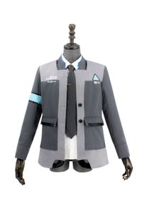 Takerlama nuevo juego Detroit: conviértete en humano Connor RK800 traje de agente uniforme apretado uniforme disfraz de Cosplay para Halloween