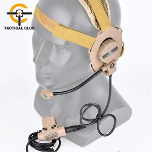 Talkie Tactical Bowman Evo III casque avec U94 Z113 PTT Kenwood Military Standard Version pour Walkie Talkie Motorola Tyt F8 Baofeng 5r