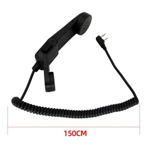 Talkie táctico PTT H250 PTT micrófono de altavoz de mano adaptador militar micrófono de hombro de 2 pines enchufe KEN walkie talkie táctico PTT