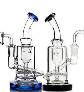 Klien Recycler Plataformas petrolíferas Bongs de agua de vidrio grueso Cachimbas Pipa para fumar Percolador Pipas de agua con 10 mm Banger Dab