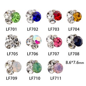 Tamax NAR011 11 Styles Diamond Colorful Nail Rhinestones nail art decorations Glass Gems nails Shinning Accessories for false nail tips