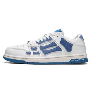 Tamimiri zapatos para correr mujer diseñador skel top huesos bajos zapatillas de cuero lujo esqueleto azul rojo blanco negro verde gris marrón pareja zapatos de baloncesto 5516ess