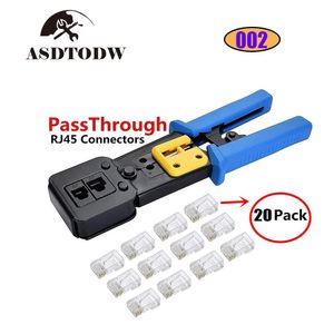 Tang EZ RJ45 Crimp Tool pour Cat 5 / Cat 6 EZ passe par des connecteurs pour le câble Ethernet à cliquet Ethernet Câble