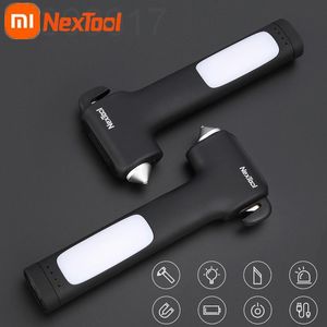 Tang Xiaomi Nextool 4in1 Multi marteau de sécurité d'urgence voiture évasion marteau brise-vitre ceinture de sécurité coupe lampe de poche batterie externe