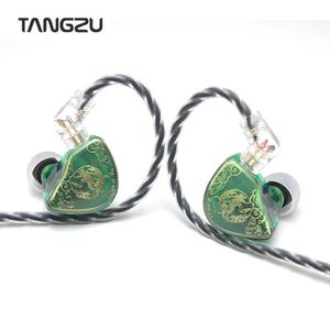 Tangzu WAN ER SG Jade Green HIFI L Plug In-ear Earbud 10mm Dynamic Driver Earphone 0.78mm 2Pin Swappable Cable Avec Microphone HKD230809