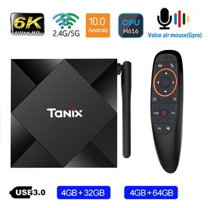 Tanix TX6S Android TV Box avec antenne Allwinner H616 Quad Core Smart 6K Media Player 4G RAM 64G ROM 2.4GHz 5G Wi-Fi Home Movie 4GB 32GB 2G8G Android10.0 Voice Remote