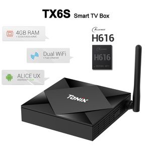 Tanix TX6S Android 10 Smart TV BOX Allwinner H616 4GB 32GB 64GB TX6 Set Top Box Support 4K Duble WiFi Youtube 2G 8G