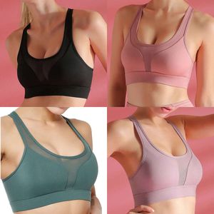 Tanks Femmes Sports sexy avec compression de poche Push Up Underwear Top Lady Gym Fiess Running Yoga Sport Bra