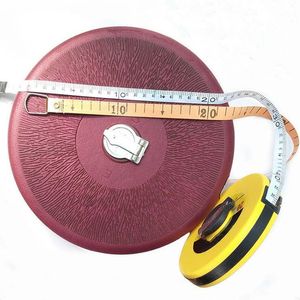 Tape Measures 10/20/30/50/100M Metric Waterproof And Abrasion Tape Measure Disc Flexible Ruler Fiber Band Tape Engineering Measuring Tools 230516