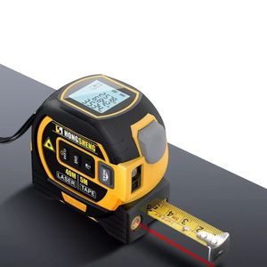 Tape Measures 3-in-1 40/60M Digital Laser Rangefinder Laser Tape Distance meter Measure Range Finder with Screen Tools Display Ruler 230516