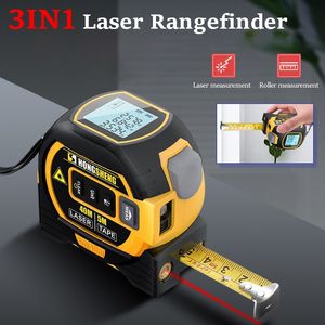 Maßbänder 3 in 1 Laserbandmaß Entfernungsmesser Infrarot Hochpräzises intelligentes elektronisches Lineal Kreuzlinienmessgerät Werkzeuge 230821