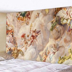 Tapisseries Ange Peinture Tapisserie Tenture Murale Décorations pour La Maison Mur Salon Chambre Ailes D'ange TV Fond Rétro Style Européen R230710