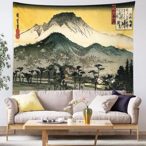 Tapisseries décoration de la maison japonais rétro Ukiyo-e paysage impression tapisserie tenture murale chambre salon fond tissu
