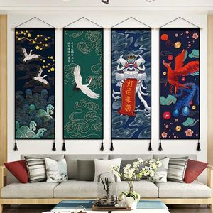 Tapisses épaisse couleur chinois-chic photo tapisserie de thé salon de thé