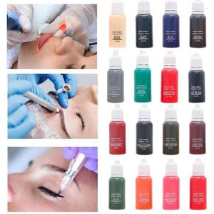 Tattoo Inks 23Color Permanent Makeup Color Natural Eyebrow Dye Plant Ink Microblading Pigments For Tattoos Lips