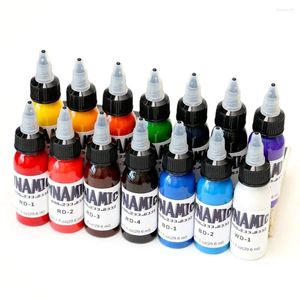 Encres de tatouage Rouge Vert Encre Haute Qualité Noir Brun Blanc Bleu Pratique Couleur 30ML Violet Rose Pigment