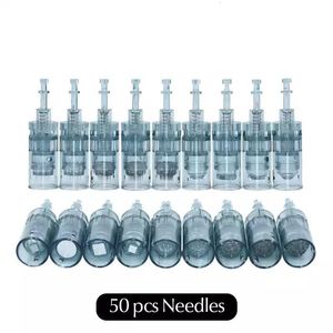 Aiguilles de tatouage 50 pcs Dr. pen M8 Microneedling Cartouche Aiguilles 11 Broches 16 Broches 24 Broches 36 Broches 42 Broches Rondes Nano 3D nano 5D Nano Remplacement 230630