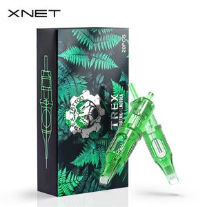 Tattoo Needles XNET Trex Tattoo Cartridge Needles Round Magnum RM 20pcs Disposable Permanent Makeup for Cartridge Machines Grips 221007