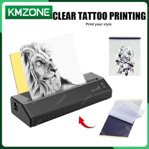 Tattoo Transfer Professionele Thermische Printer Thermokopieerapparaat Draadloze Draagbare Stencil Machine Oplaadbare Printers