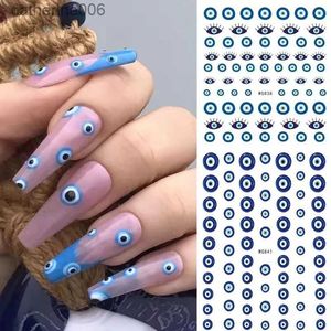 Tatuajes Pegatinas de dibujo de colores 1 pieza Serie de ojos Pegatinas de uñas para uñas Decoraciones de arte de uñas Etiqueta encantadora Uñas DIY Manicura Tatuajes Calcomanías de papel de aluminioL231128