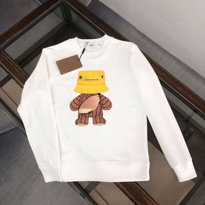 Tb Bear Sweat imprimé Sweat à capuche à col rond pour hommes Burb Designer Pull Hommes Femmes Pulls Bby T-shirt à manches longues Taille européenne asiatique Tissu en pur coton