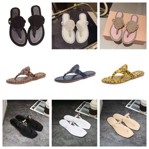 TB Zapatos Designadores Designadores Diapositivas de la moda Sliders de cuero Tallas de cuero Flip Flip Mujer Slippers Famosos