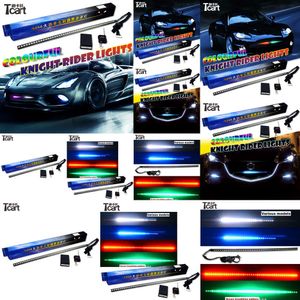 TCART Car Accessorie RGB 170 Modèles 48SMD 5050 Highpower Colorful LED Knight Rider Lights avec télécommande sans fil