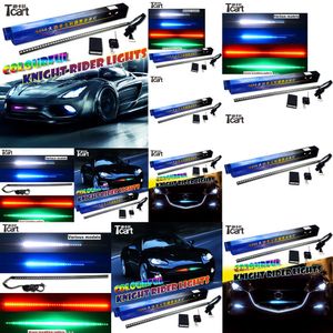 TCART LED Strip Scan Knight Rider Light pour Toyota Land Cruiser Prado Infiniti FX37 FX 50 Honda CRV Chevrolet Aveo Sonic Kia K5