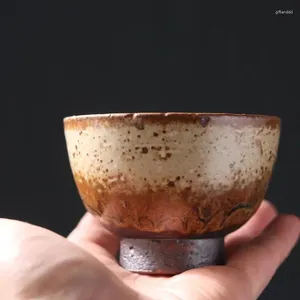Tazas de té Chu porcelana Jingdezhen hecho a mano horno cambio taza de vidrio maestro cerámica gruesa estilo japonés alto