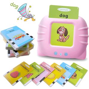 Enseñar a los niños Aprendizaje de la tarjeta Flash en inglés Lectura Hine Educational Audio Electronic Card Libro Montessori Language Toy for Home School