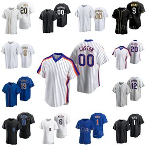 Team Baseball 20 Pete Alonso Jersey 12 Francisco Lindor 1 Jeff McNeil 9 Brandon Nimmo 19 Mark Canha 6 Starling Marte Flexbase Couture Space City Connect Homme Femme D-D-H